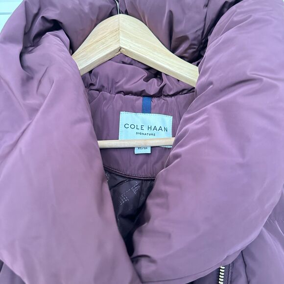 Cole Haan Merlot Hooded Down Puffer – XS, Cozy Luxe, NWOT - Picture 7 of 10